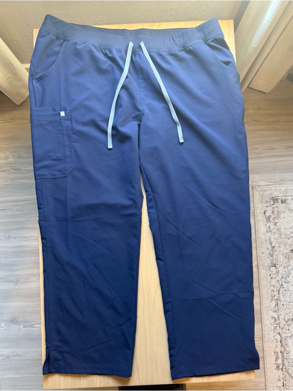 Figs Women's Blue Kade Cargo Scrub Pants Size 5XL Tall PO# 6202
